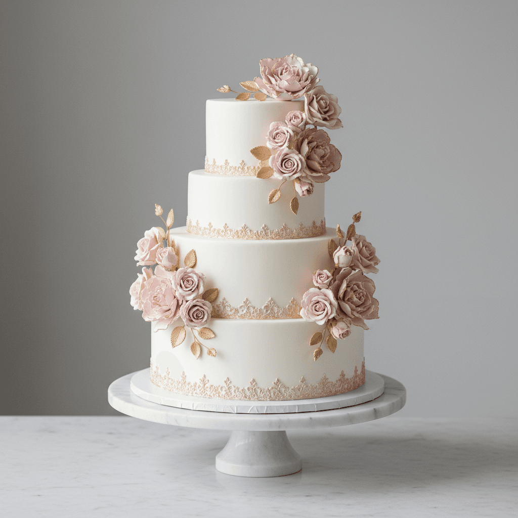 Elegant wedding cake